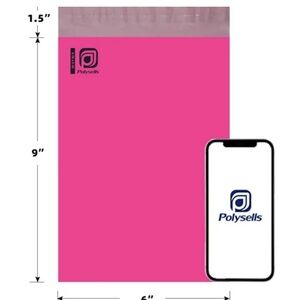 6x9 Poly Mailers - Ten PINK - New